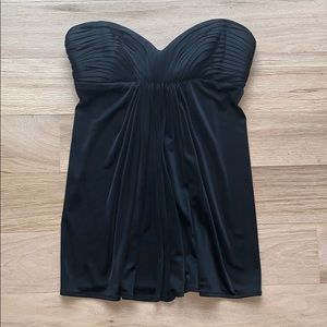 BCBG Maxazria Sweetheart Pleated Strapless Top